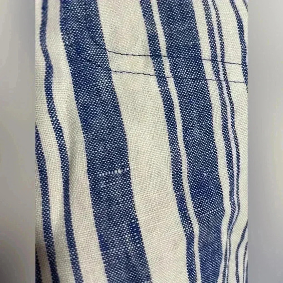 Vineyard Vines Blue and White All Linen Sailing Stripe Pull-On Pants Size XS - Picture 14 of 14